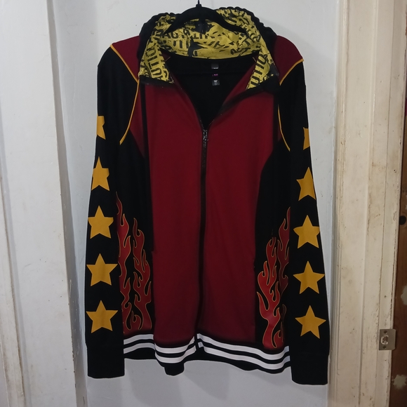 Her Universe Tops - Her Universe Red and Black Oversized Graphic Hoodie